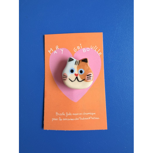 Mary Gribouille - Broche Chat