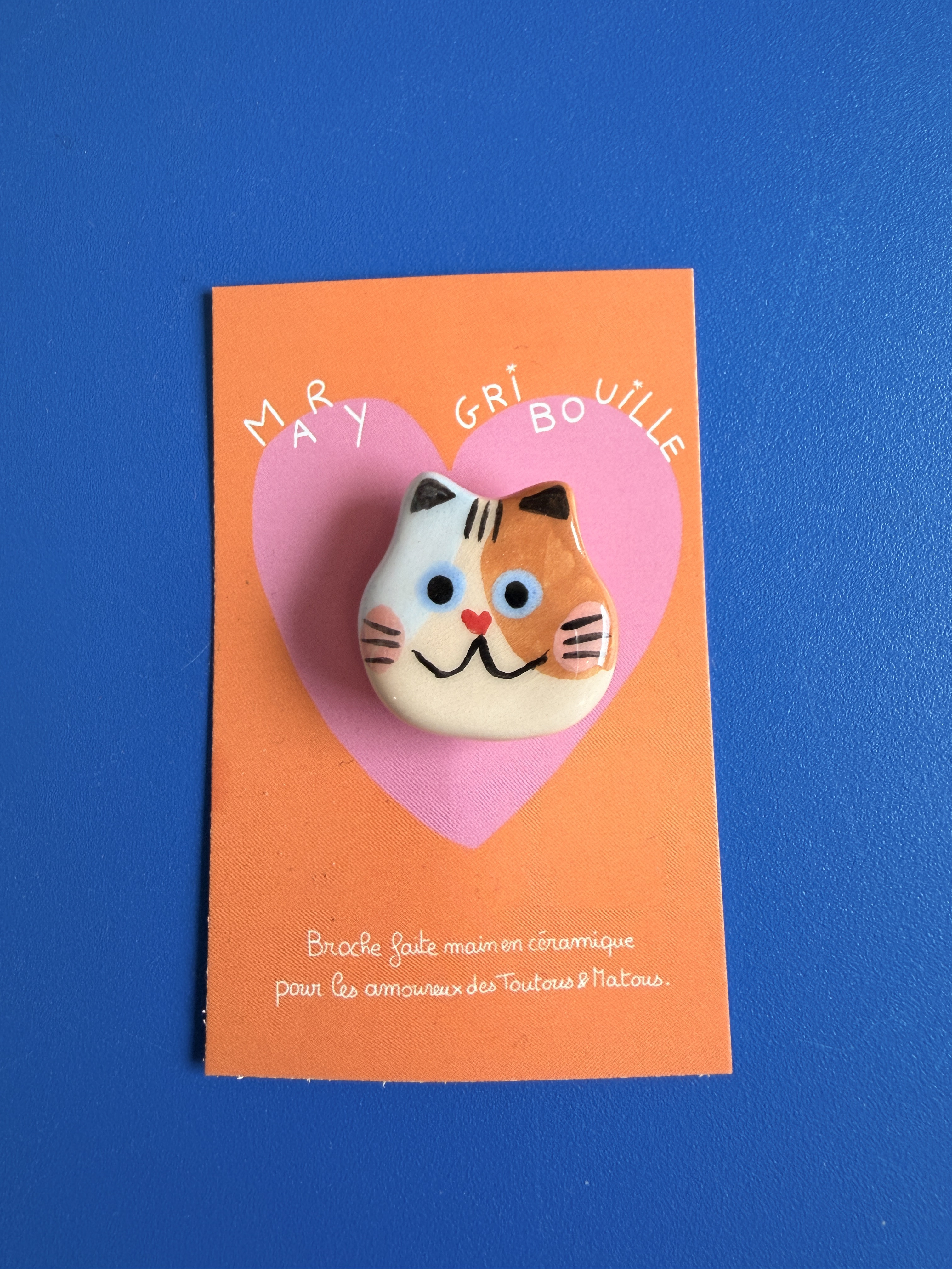 Mary Gribouille - Broche Chat