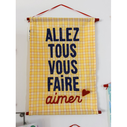 Petigromo - Affiche Brodée