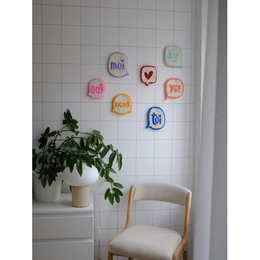 Maison Bâ - Punch needle bulle