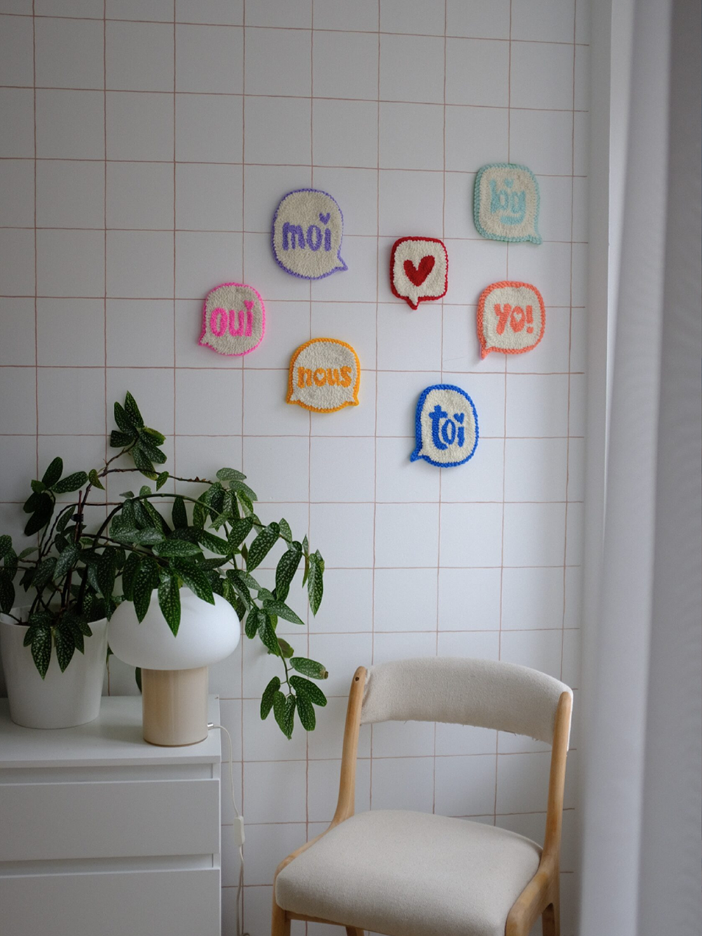 Maison Bâ - Punch needle bulle