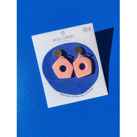 Rose Cobalt - Boucles d'Oreilles