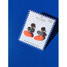 Rose Cobalt - Boucles d'Oreilles
