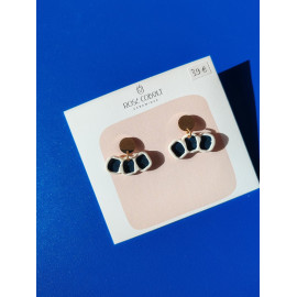 Rose Cobalt - Boucles d'Oreilles
