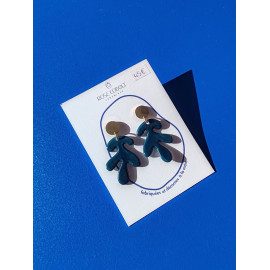 Rose Cobalt - Boucles d'Oreilles