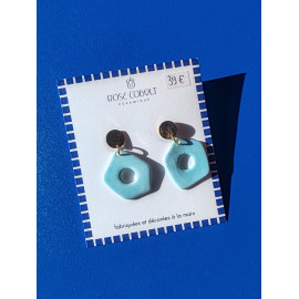 Rose Cobalt - Boucles d'Oreilles