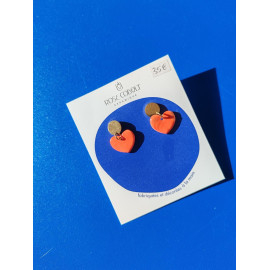 Rose Cobalt - Boucles d'Oreilles