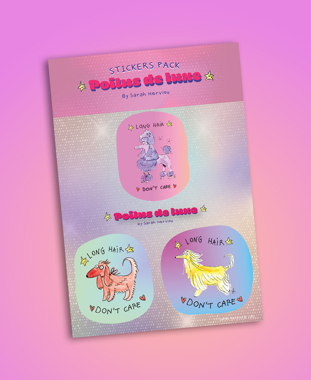 Sarah Herviou - Stickers "Chiens de luxe"
