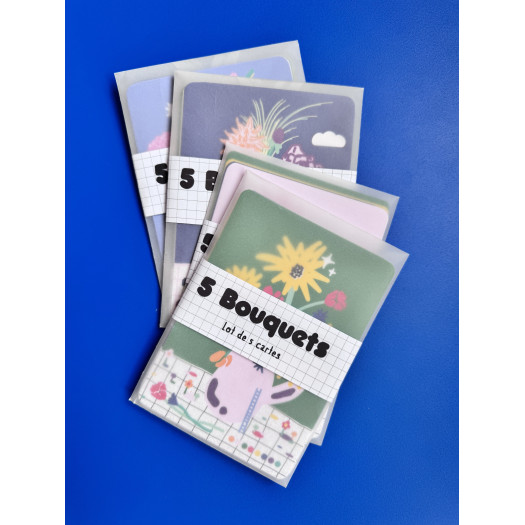 Superlette - Lot de cartes bouquets