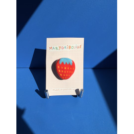 Mary Gribouille - Broche Fraise