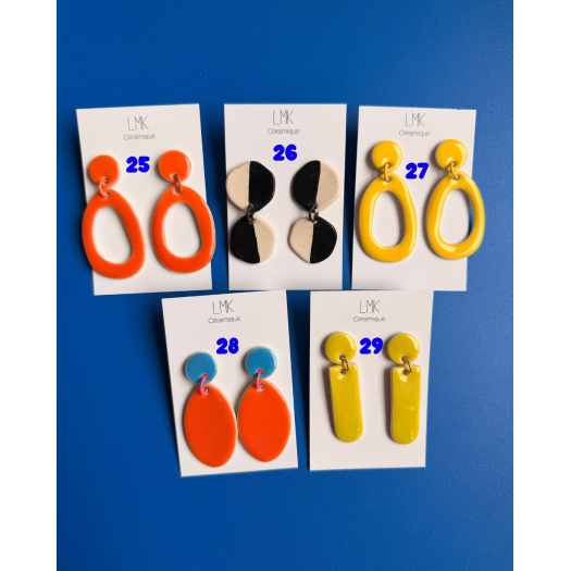 LMK CÉRAMIQUE - Boucles d’oreilles