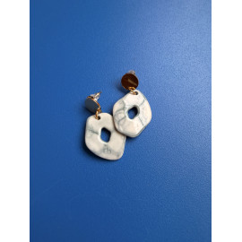 Rose Cobalt - Boucles d'Oreilles