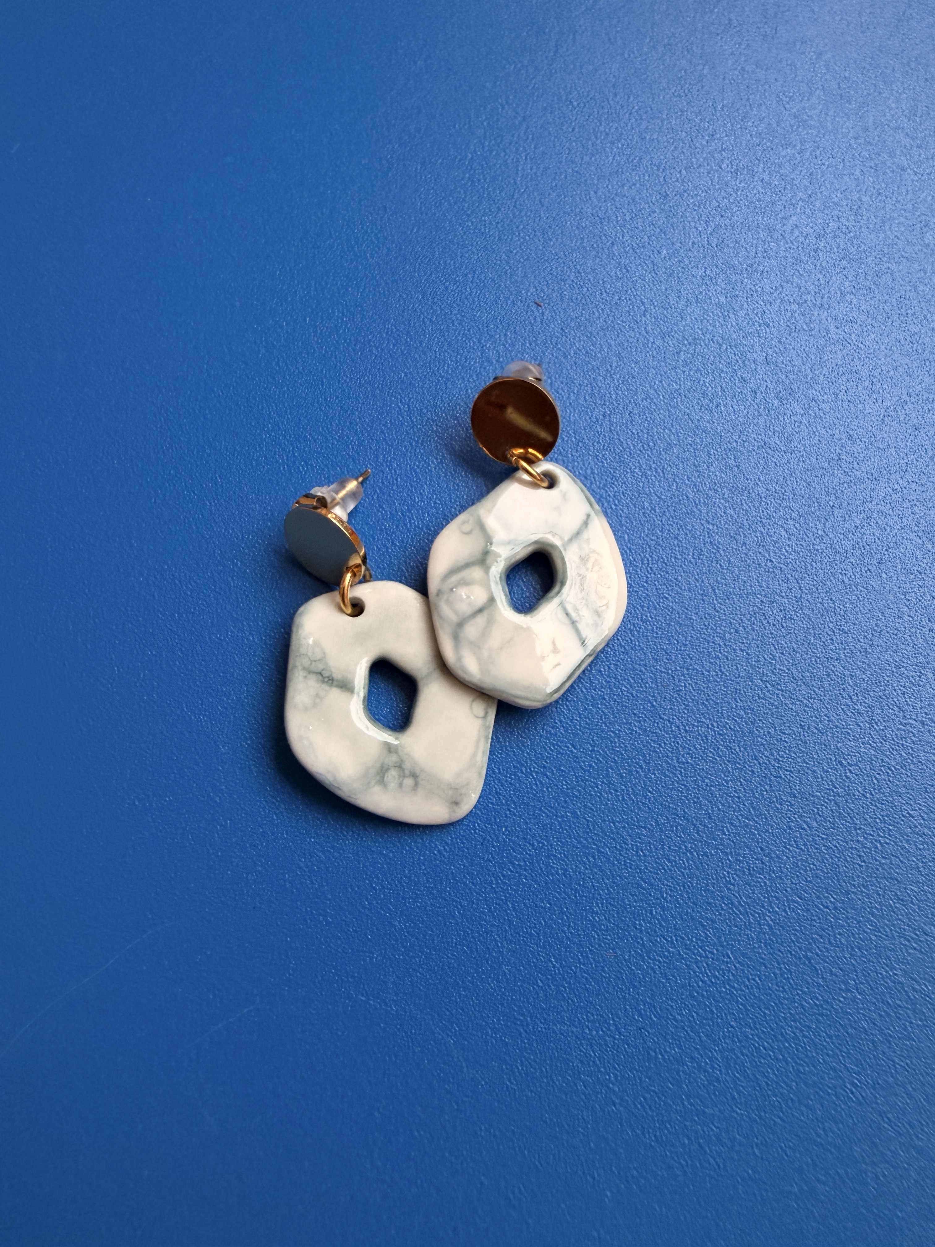 Rose Cobalt - Boucles d'Oreilles