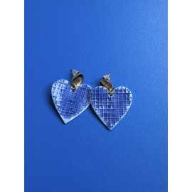 Rose Cobalt - Boucles d'Oreilles