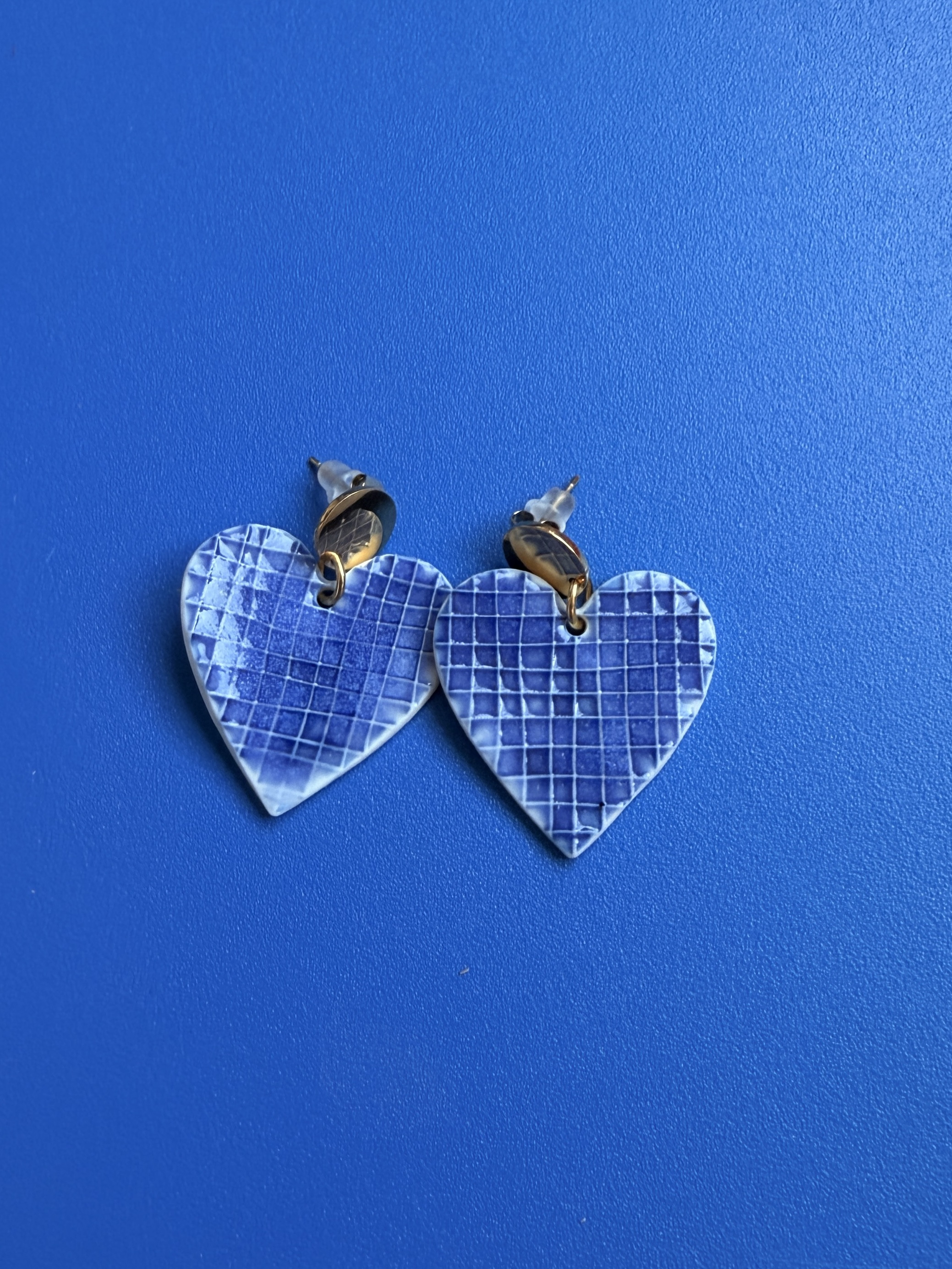 Rose Cobalt - Boucles d'Oreilles