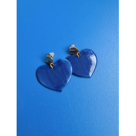 Rose Cobalt - Boucles d'Oreilles