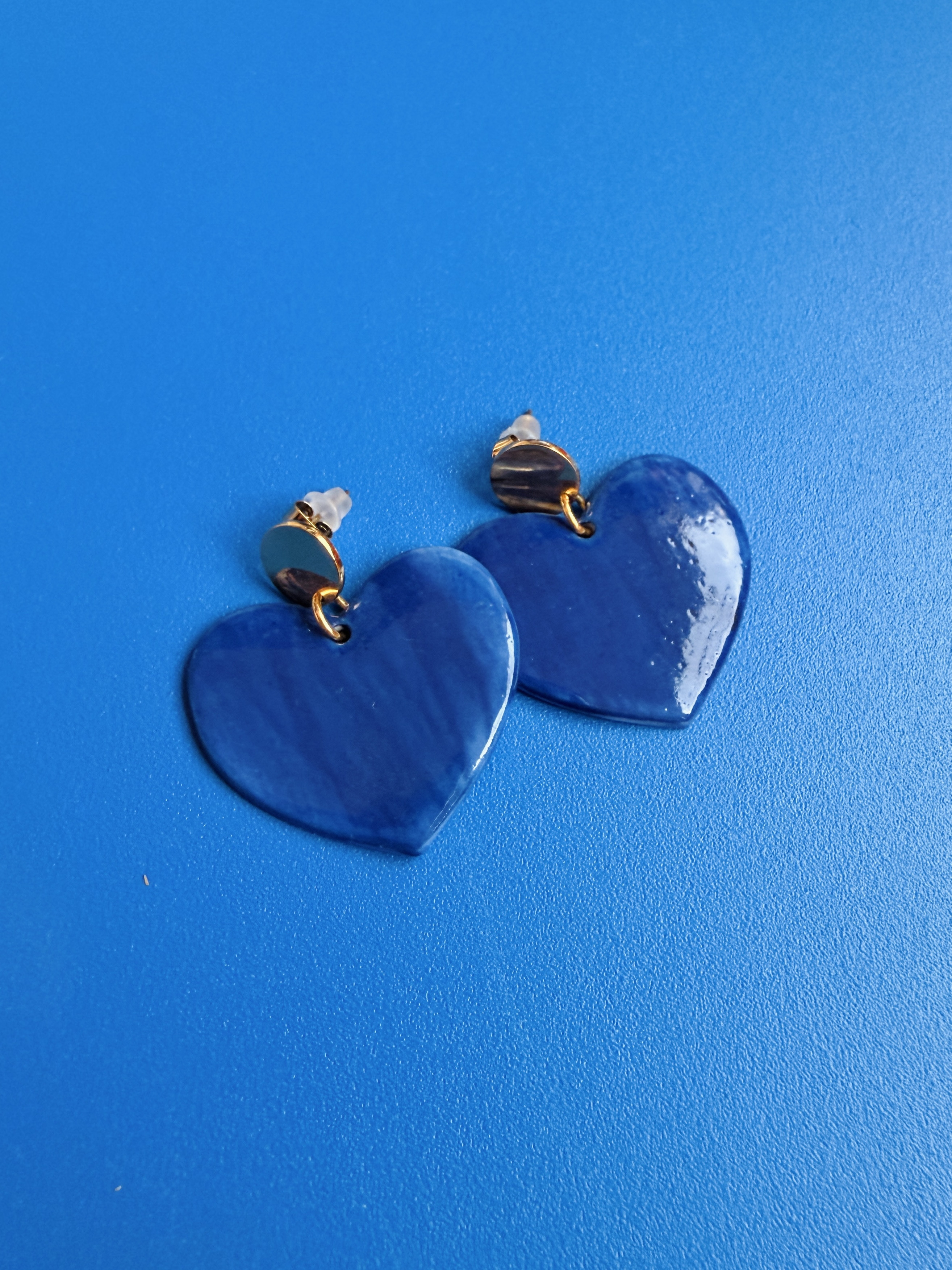 Rose Cobalt - Boucles d'Oreilles