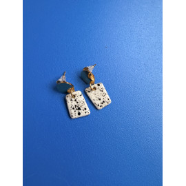 Rose Cobalt - Boucles d'Oreilles
